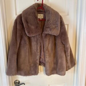 a new day Faux Fur Coat in pink mauve